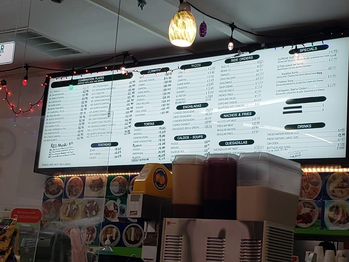 El Patio Drive In Menu - Image 4